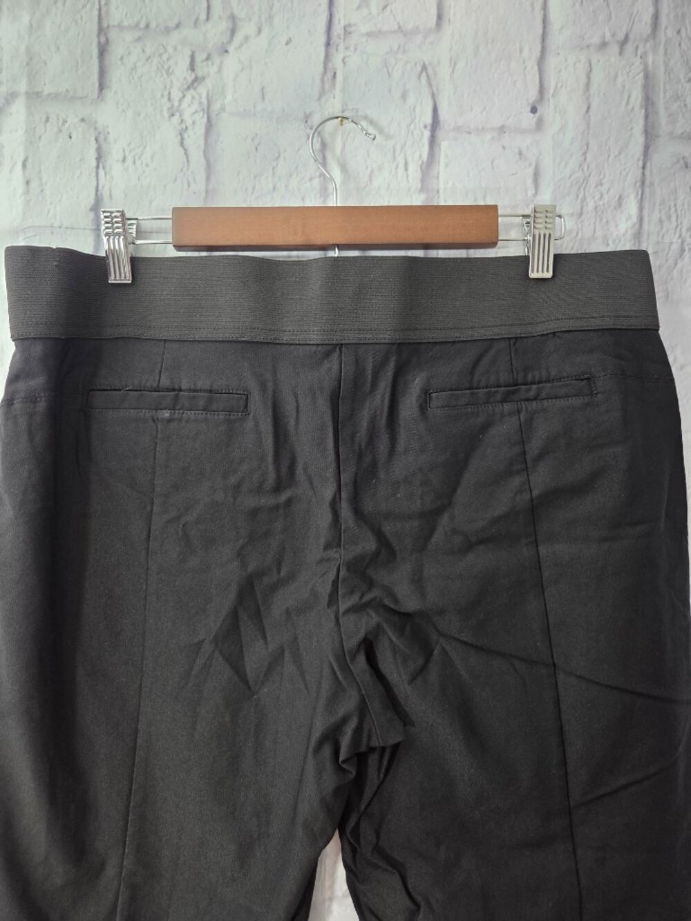 Simply Vera VeraWang Extra Large Black Comfort Band Pull On Straight Leg Pants - Picture 5 of 9